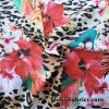 Floral Leopard Print Nylon Spandex