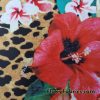 Floral Leopard Print Nylon Spandex