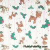 Cute Christmas Deer Cotton Rib