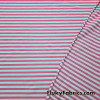Aqua and Pink Yarn Dyed Stripe Cotton Spandex