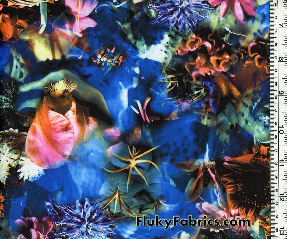 Desert Flowers Nylon Spandex Print