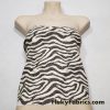 Dark Brown and Ivory Animal Print Nylon Spandex