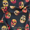 Mexican Skulls Print Chiffon