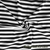 Black and White Stripe Cotton Spandex