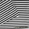 Black and White Stripe Cotton Spandex