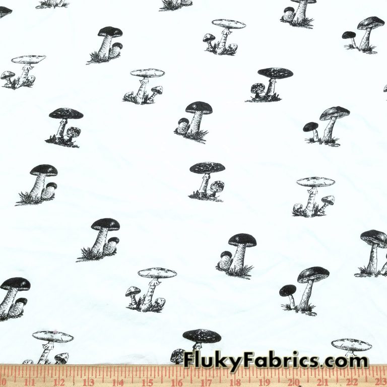 Small Mushrooms Organic Cotton Jersey