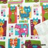 Cat Portraits Cotton Rib