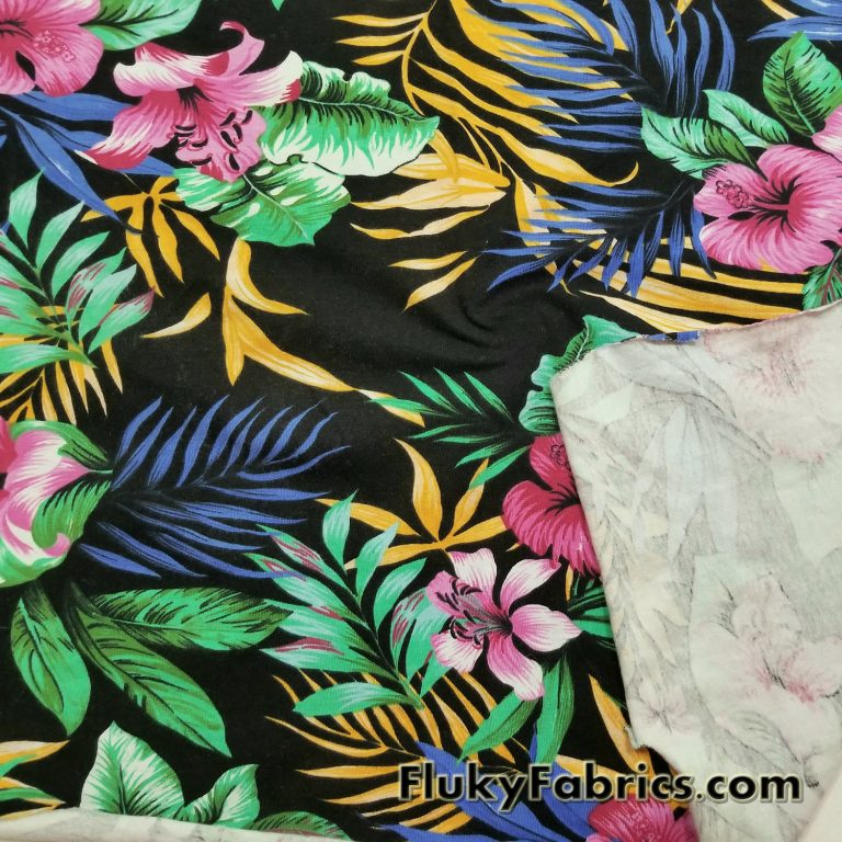 Hawaiian Print Lightweight Cotton Lycra