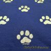 Dog Paws on Poly Cotton Fleece