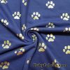 Dog Paws on Poly Cotton Fleece