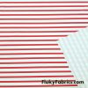 Red and White Stripes Swimsuit Nylon Spandex