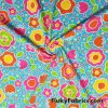 Multicolor Flowers Cotton Spandex
