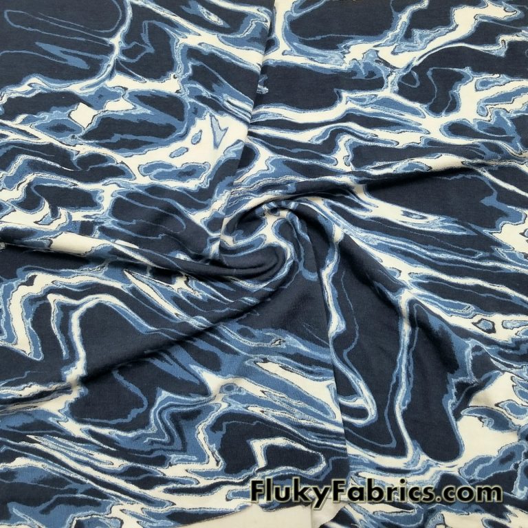 Oily Water Print Cotton Lycra