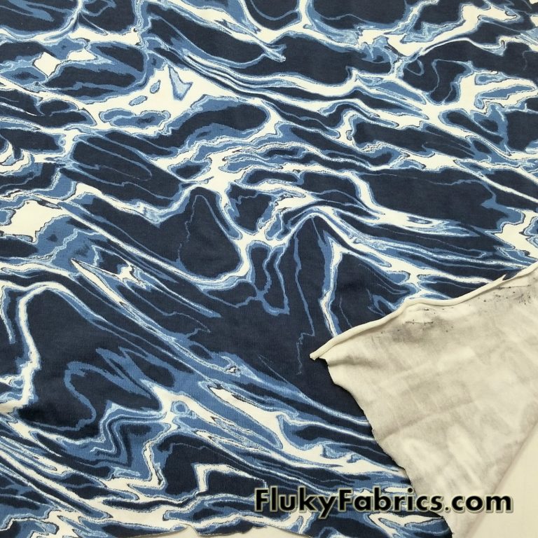 Oily Water Print Cotton Lycra
