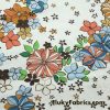 Flowers on Off White Cotton Jersey Print