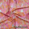 Abstract Pink Print Nylon Spandex Fabric