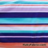 Wide and Thin Colorful Stripes Swimsuit Nylon Spandex