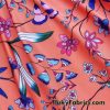 Cute Flowers on Orange Bathing Suit Nylon Spandex