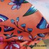 Cute Flowers on Orange Bathing Suit Nylon Spandex