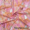 Abstract Pink Print Nylon Spandex Fabric
