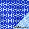 Royal Blue and White Tribal Nylon Spandex