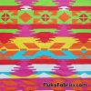 Super Bright Colors Ethnic Print Swimwear Nylon Spandex