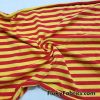 Yellow and Red Yarn Dyed Stripe Cotton Lycra