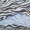 Dark Brown and Ivory Animal Print Nylon Spandex