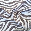 Dark Brown and Ivory Animal Print Nylon Spandex