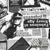 Black and White Newspaper Fashion Print Cotton Lycra