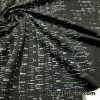 Abstract White on Black Print Nylon Spandex