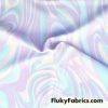 Soft Colors Swirl Print Nylon Spandex