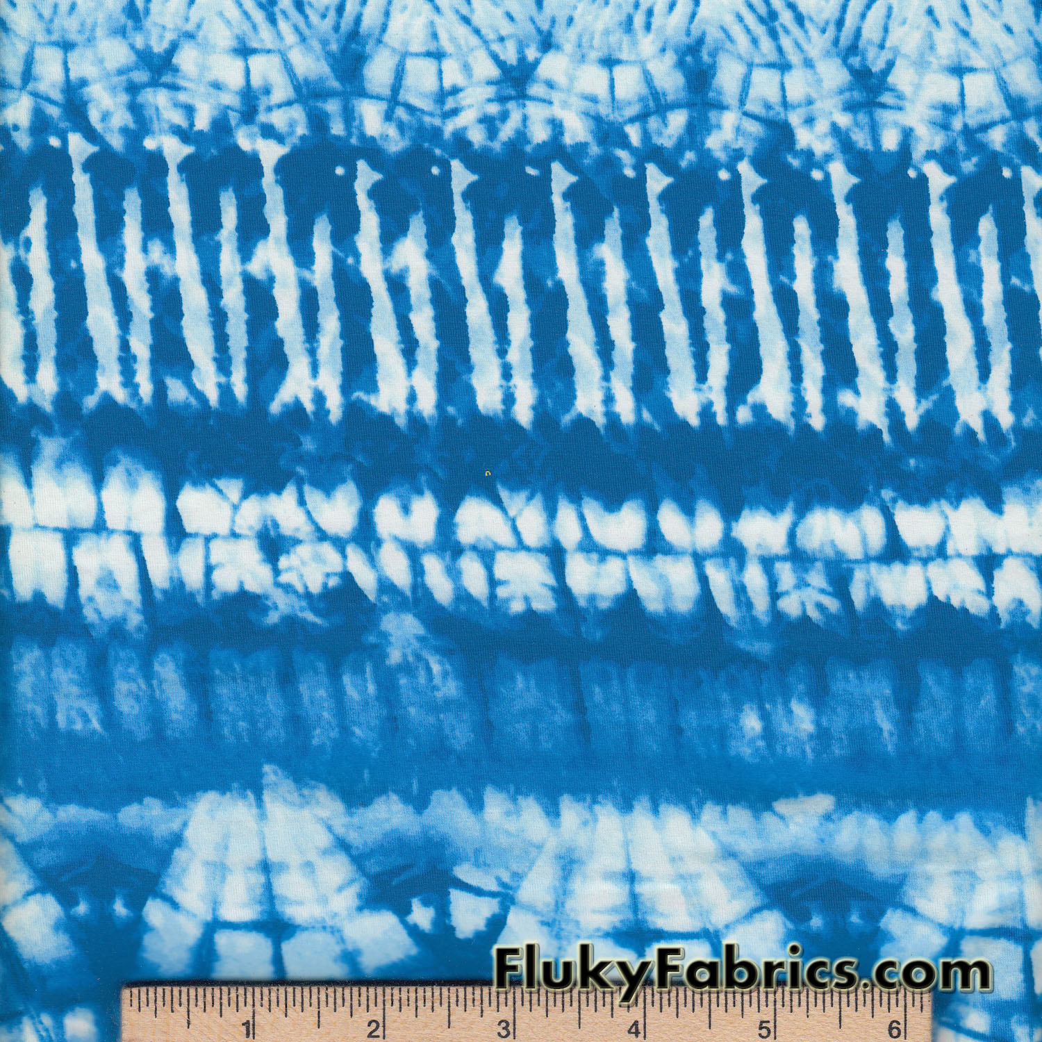 Lightweight Turquoise Tribal Nylon Spandex Print