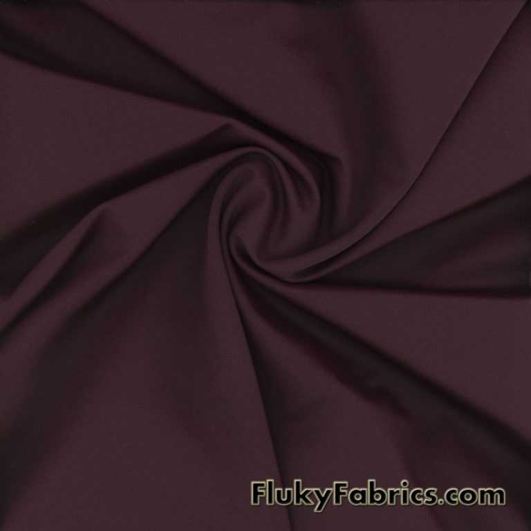 Dark Wine Solid Nylon Spandex