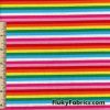 Pastel Rainbow Stripe 4-way Stretch Cotton Rib Spandex