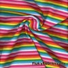 Pastel Rainbow Stripe 4-way Stretch Cotton Rib Spandex