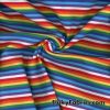 Rainbow Mini Stripes 4-way Stretch Cotton Rib Lycra