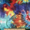 Colorful Tie Dye Print Brushed Nylon Spandex Fabric