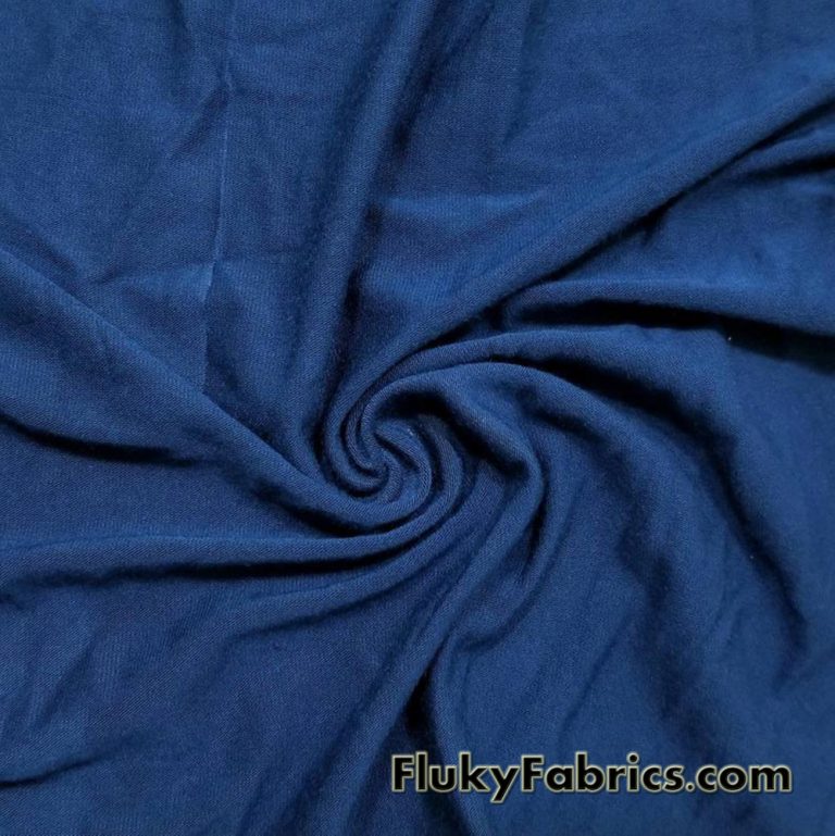 Teal Color Solid Bamboo Jersey Lycra Fabric