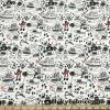 Pirates, Sirens, Whales and Ships Treasure Map Print Single Spandex Swimwear Fabric