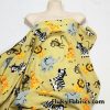 Cute Jungle Zoo Colorful Cartoon Animals Cotton Jersey Fabric