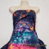 Bright Colors Space Nebula Print Poly Spandex Fabric