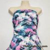 Tie Dye Palm Leaves Print Swimsuit Nylon Spandex Fabric
