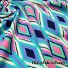 Colorful Diamonds Nylon Spandex Swimwear Fabric