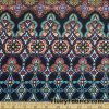 Intricate Medallions Print Brushed Nylon Spandex Fabric at FlukyFabrics.com