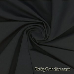 Black 4-Way Stretch Nylon Spandex Fabric