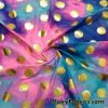Tie Dye with Gold Dots Swimsuit Nylon Spandex Fabric