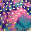 Tie Dye with Gold Dots Swimsuit Nylon Spandex Fabric