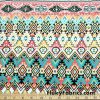 Colorful Aztec Print Lightweight Cotton Spandex Fabric