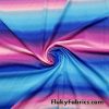 Cotton Candy Gradient Striped Print Nylon Spandex Swimsuit Fabric